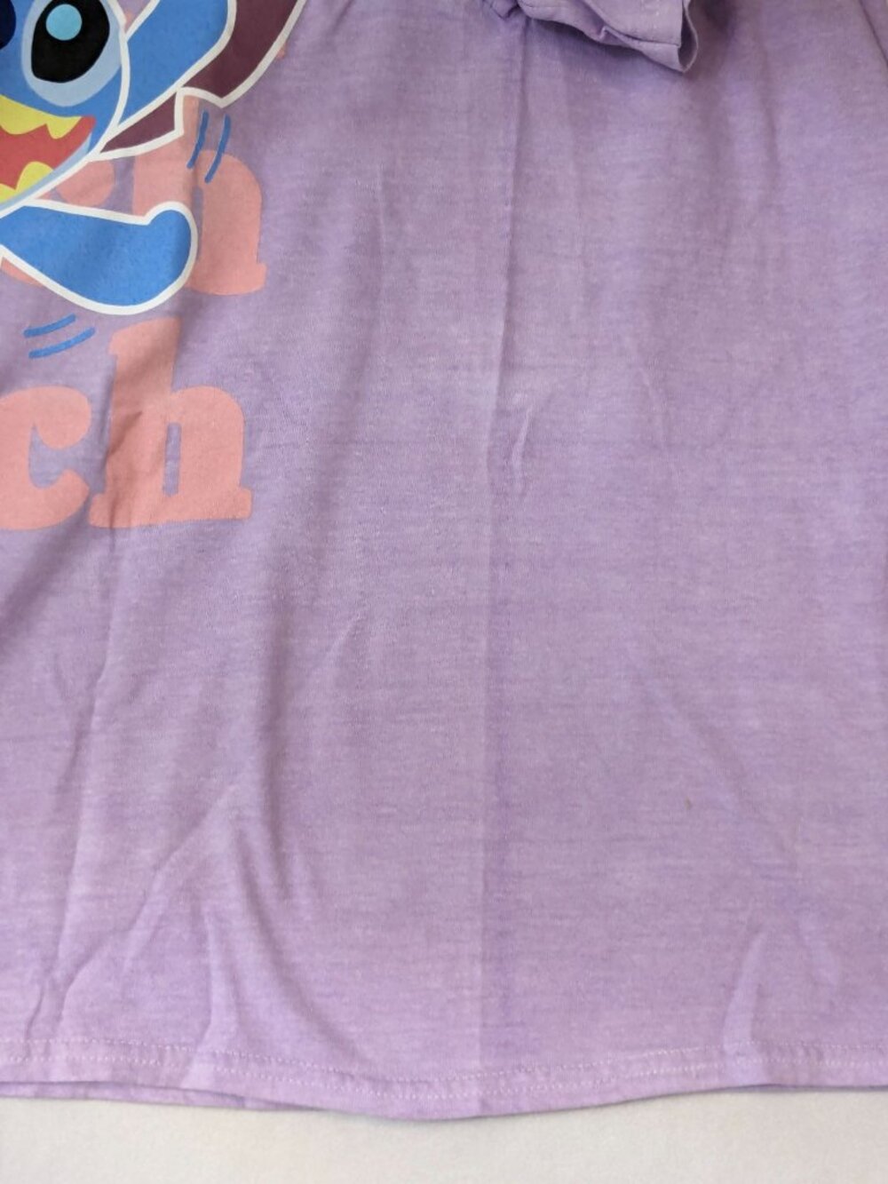 Disney Stitch Graphic Boyfriend T Shirt Distressed Kawaii Y2K Streetwear Medium - Picture 5 of 10